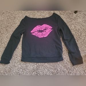 Women Casual Pullover Lips